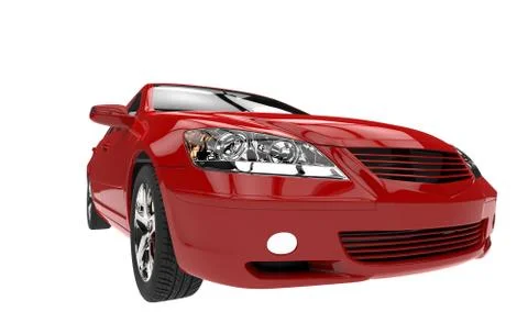 Red Car Headlights Stock Illustration