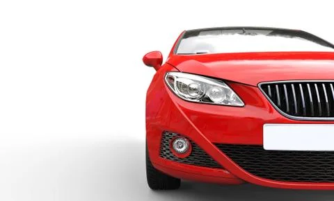Red Car Headlights 스톡 일러스트