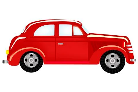 Red car Illustrazione stock