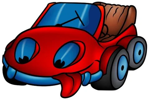 Red Car Stock Illustration