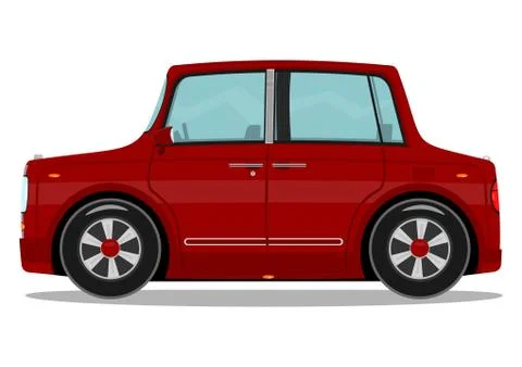 Red car Illustrazione stock