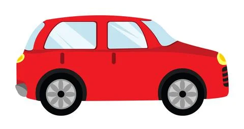 Red car logo icon Stock Illustration