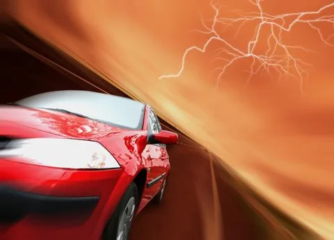 Red car Stock Photos