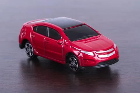 Red car on table Stock Photos