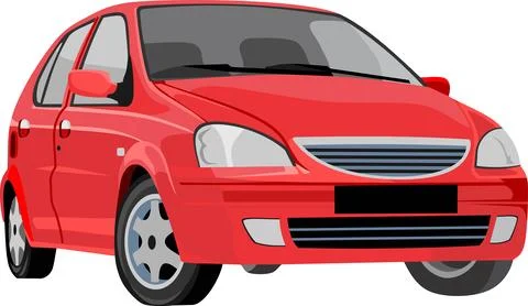 Red Car Transportation Stock Illustration