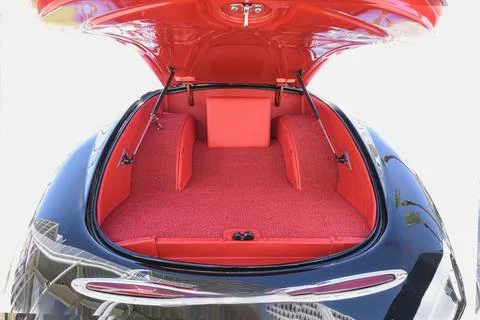 Red car trunk Stock Photos