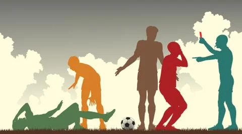 Red card Stock-Illustration