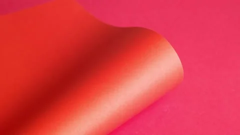 Red cardboard on a red background. The texture of the cardboard. Stock Footage 158691072