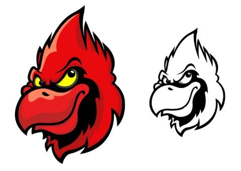 Red cardinal bird Stock Illustration