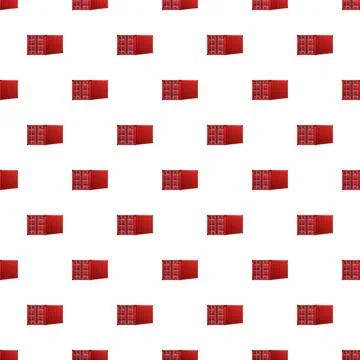 Red cargo container seamless pattern for global logistics 스톡 일러스트