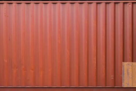 A red cargo containers Stock Photos