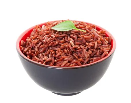 Red cargo rice Stock Photos
