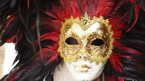 Red carnival mask. 動画素材 41542787