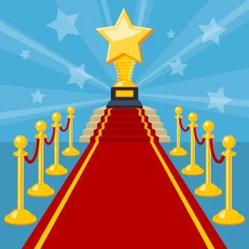 Red Carpet Award Stock Illustration