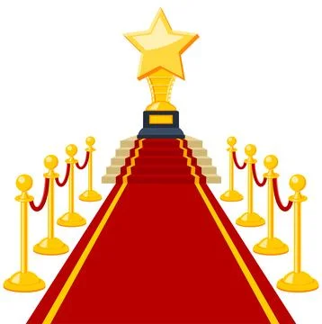 Red Carpet Award Stock Illustration