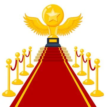 Red carpet award Stock Illustration