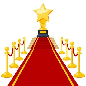 Red Carpet Award Ilustração Stock