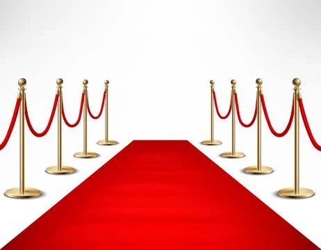 Red Carpet Celebrities Formal Event Banner Stock Illustration