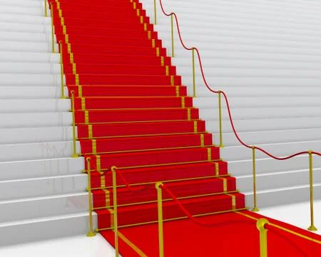 The red carpet for ceremony 스톡 일러스트
