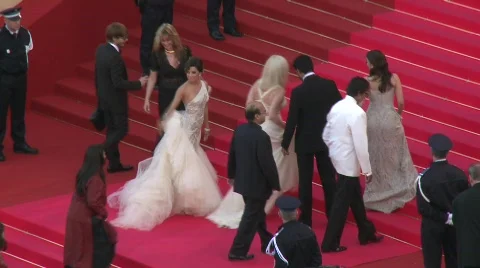 Red carpet Eva Longoria 1 Stock Footage