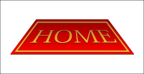 Red carpet home Stock Illustration
