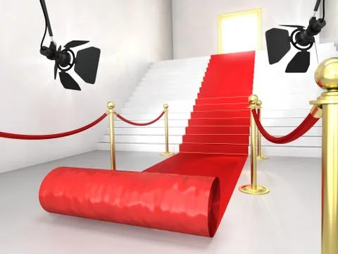 Red carpet Stock Illustration