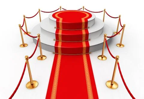 Red carpet Illustrazione stock