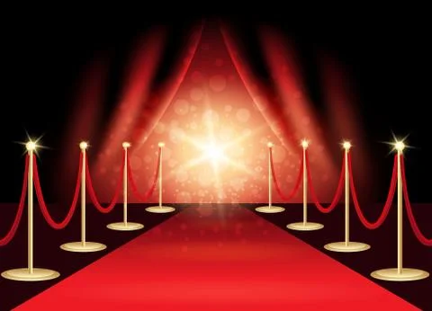 The Red Carpet Stock Illustration