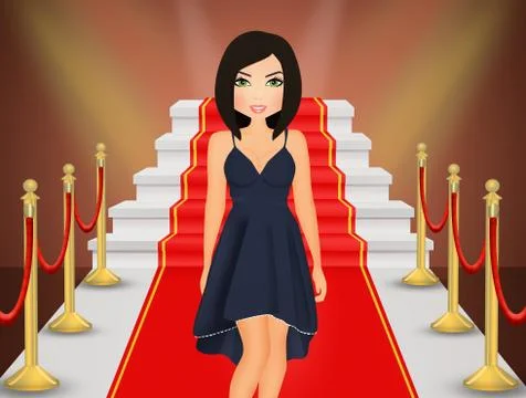 Red Carpet Stock Illustration