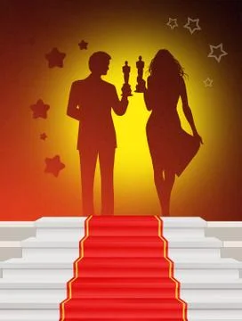 Red carpet Stock Illustration