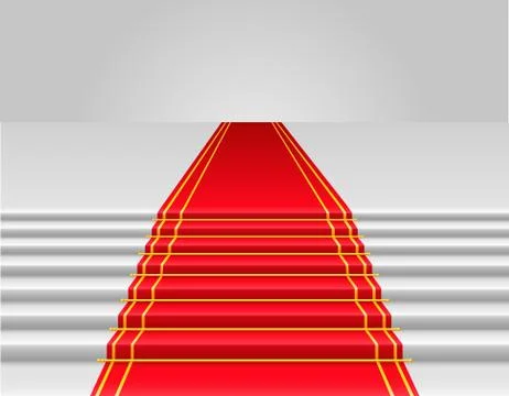 Red carpet illustration Stock Illustration