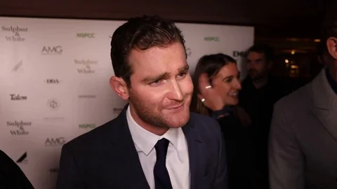 Red carpet interview with Mark Stanle at UK premiere of 'Sulphur &amp; White', 2020 Stock Footage 128813076