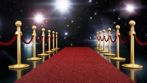 Red carpet night Stock Illustration