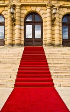 Red carpet Stock Photos