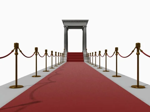 The red carpet staircase Stock Footage 43258858