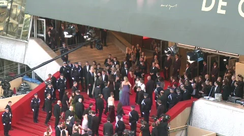 Red carpet steps 1 스톡 동영상 363920