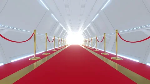 Red Carpet Tunnel Vídeo Stock 308076286