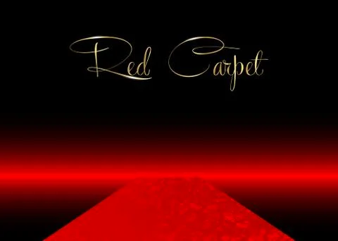 Red carpet vector background. Hollywood luxury and elegant red carpet event Ilustração Stock
