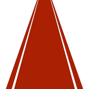 Red carpet for VIP persons Red Path Leading to Infinity Stock Illustration
