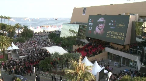 Red carpet wide Stock Footage 363927