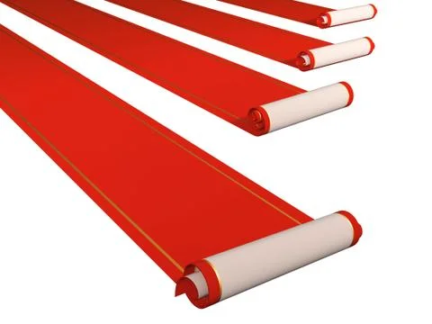 Red carpets Illustrazione stock