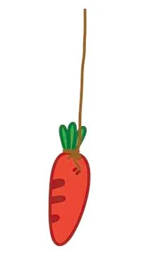 Red carrot vector illustration Stock Illustration