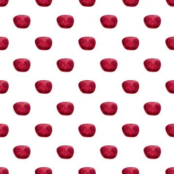 Red cartoon pebble stone pattern repeating background Illustrazione stock