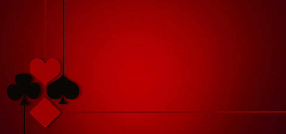 Red casino 3d rendering background concept. Illustrazione stock