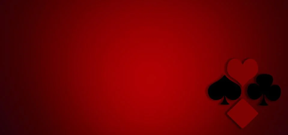 Red casino 3d rendering background concept. Illustrazione stock