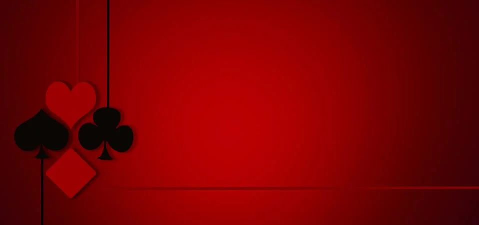 Red casino 3d rendering background concept. Illustrazione stock