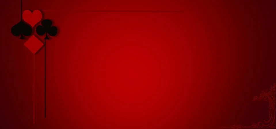 Red casino 3d rendering background concept. Illustrazione stock