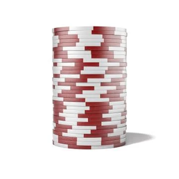 Red casino chips Stock Illustration