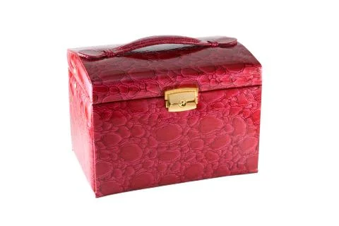	The red casket  Stock Photos