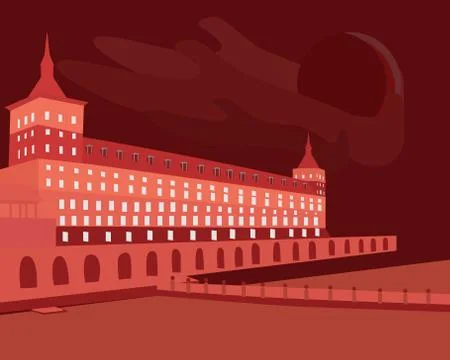 A red castle Stock Illustration